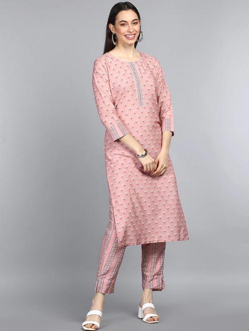 printed kurta pant set - 19818008 - Very Small Image - 1