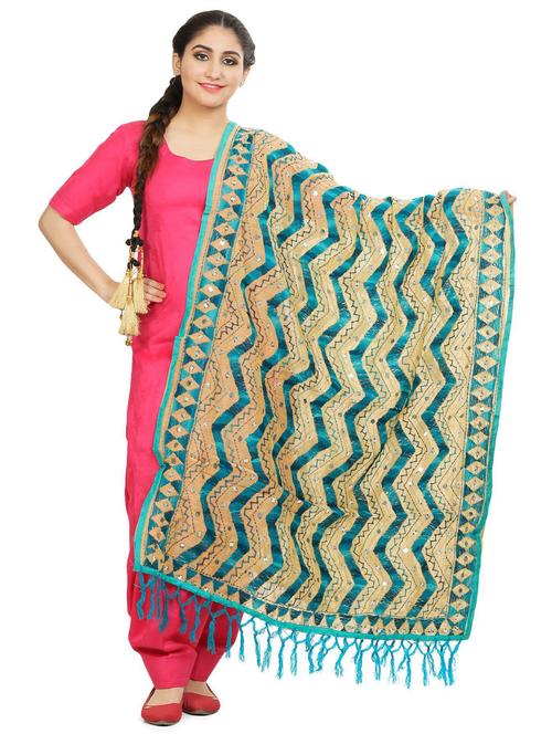multi colored chanderi dupatta - 19818705 - Very Small Image - 1