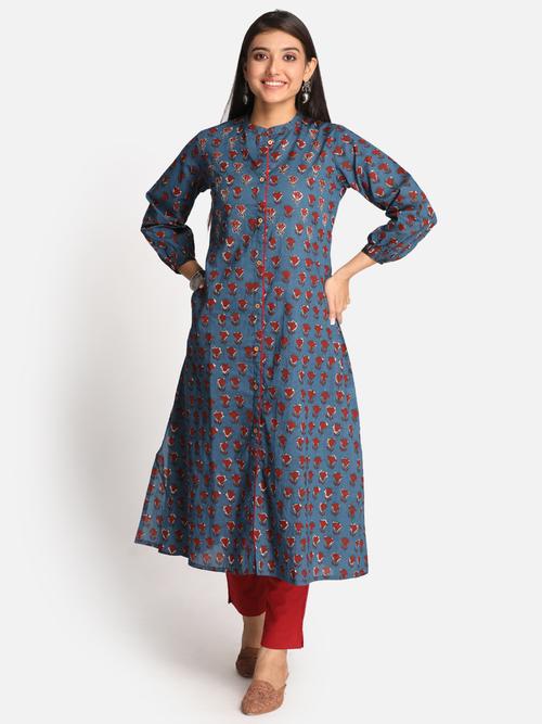 colour : indigo, pure cotton printed - 19818781 - Very Small Image - 1