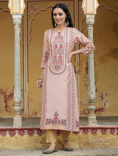 women's straight kurta - 19818874 - Very Small Image - 1