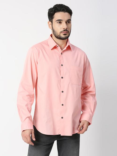 pink cotton casual shirt - 19818952 - Very Small Image - 1