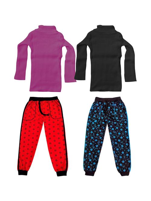 pack of 2 high neck printed full length set - 19820298 - Very Small Image - 1