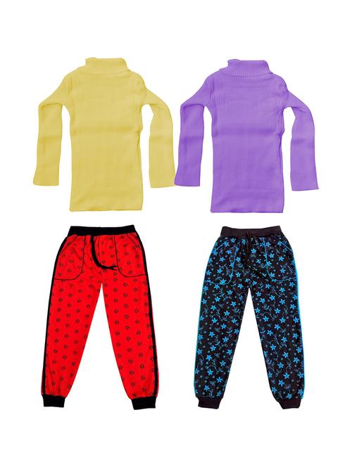 pack of 2 high neck printed full length set - 19820302 - Very Small Image - 1