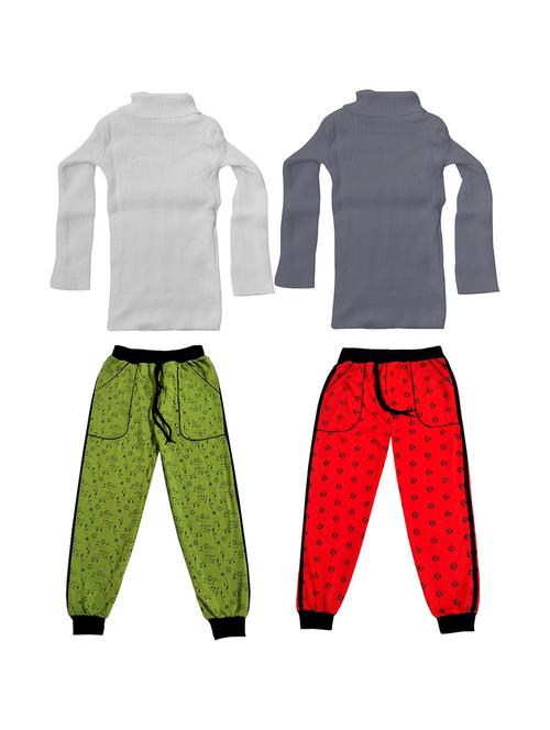 pack of 2 high neck printed full length set - 19820363 - Very Small Image - 1