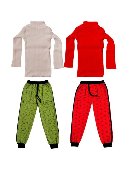 pack of 2 high neck printed full length set - 19820369 - Very Small Image - 1