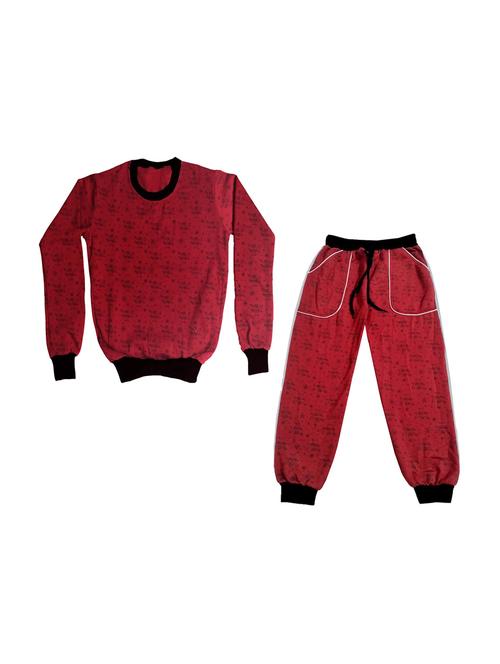 round neck printed full length set - 19820604 - Very Small Image - 1