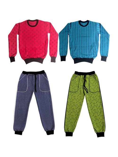 multi colored printed full length sets combo - 19820662 - Very Small Image - 1