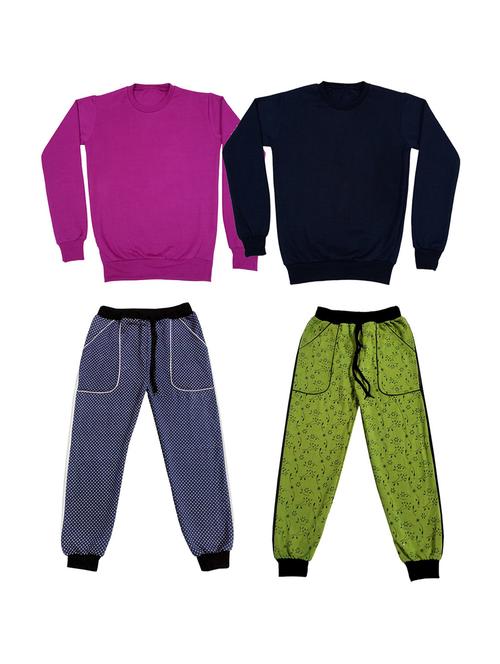 multi colored fleece full length sets combo - 19820666 - Very Small Image - 1