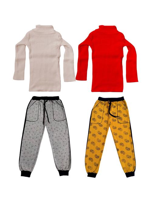 multi colored fleece full length sets combo - 19820739 - Very Small Image - 1