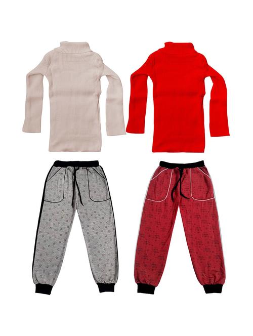 multi colored fleece full length sets combo - 19820756 - Very Small Image - 1