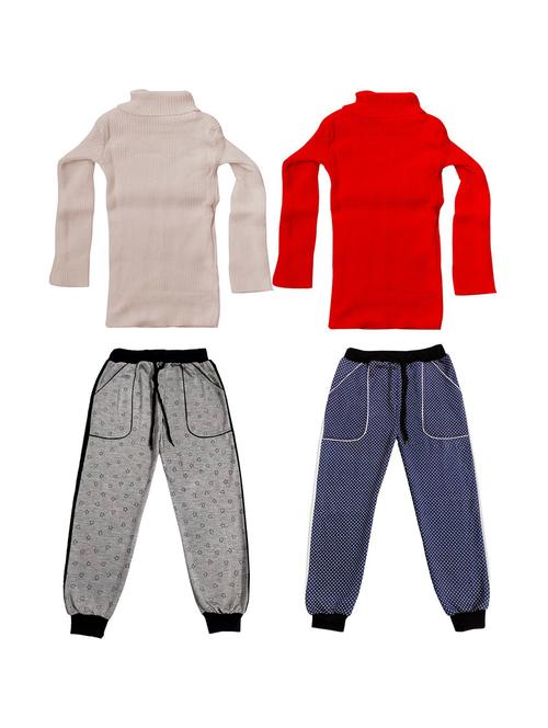 multi colored fleece full length sets combo - 19820774 - Very Small Image - 1