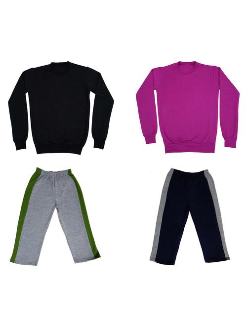 multi colored color block full length sets combo - 19820865 - Very Small Image - 1
