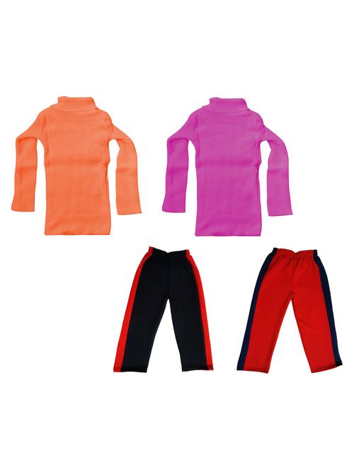 multi colored fleece full length combo set - 19821025 - Very Small Image - 1