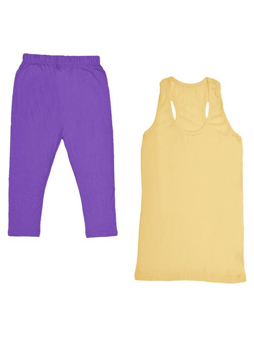 kids solid top capri set - 19821263 - Very Small Image - 1