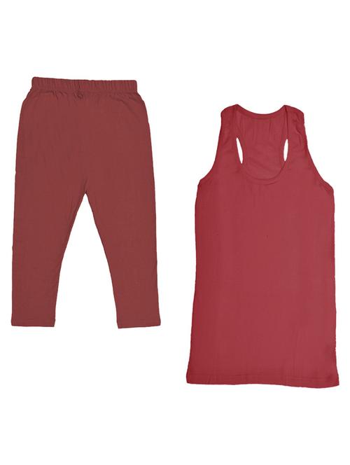 kids solid top capri set - 19821266 - Very Small Image - 1