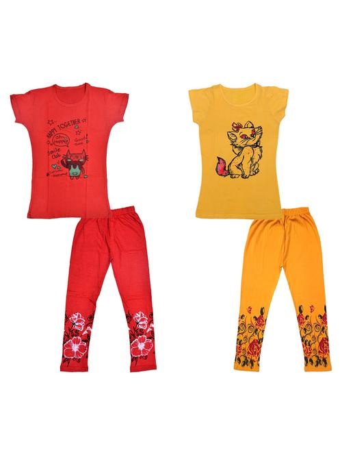 kids printed full length sets combo - 19821293 - Very Small Image - 1