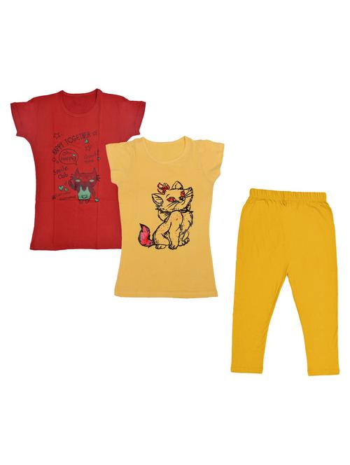 kids printed full length sets combo - 19821294 - Very Small Image - 1