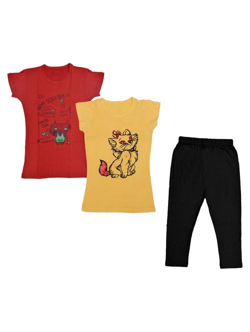 kids printed full length sets combo - 19821295 - Very Small Image - 1