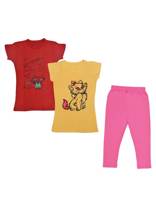 kids printed full length sets combo - 19821297 - Very Small Image - 1