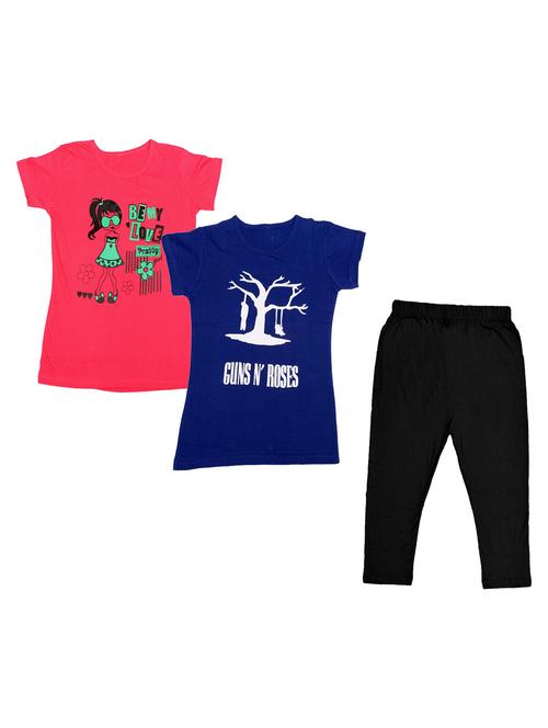 kids printed full length sets combo - 19821326 - Very Small Image - 1