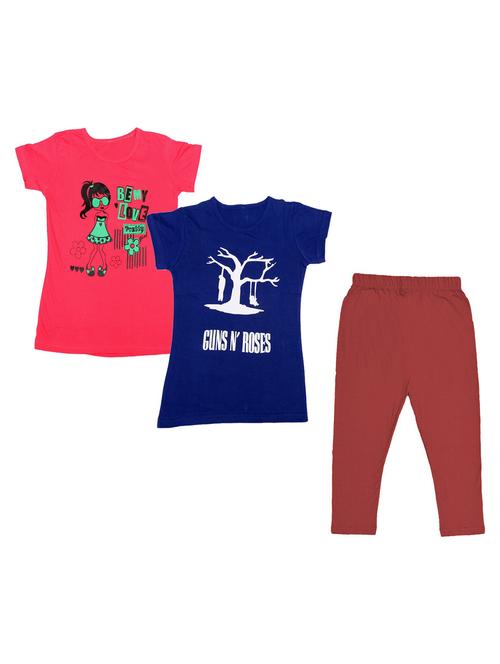 kids printed full length sets combo - 19821328 - Very Small Image - 1
