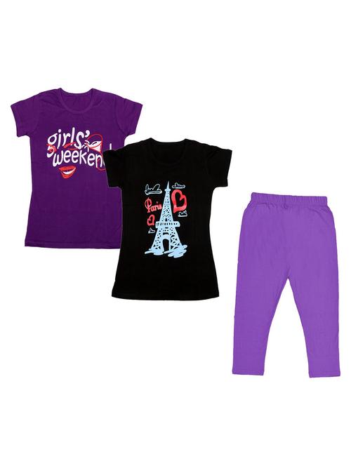 kids printed full length sets combo - 19821350 - Very Small Image - 1