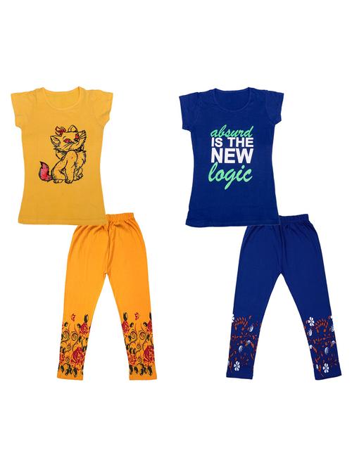 kids printed full length sets combo - 19821361 - Very Small Image - 1
