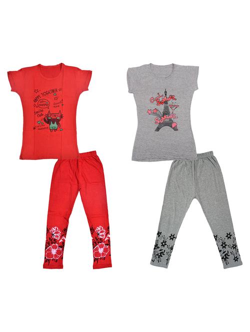 kids printed full length sets combo - 19821363 - Very Small Image - 1