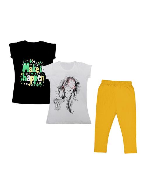 girls full lenght twin set combo - 19821411 - Very Small Image - 1