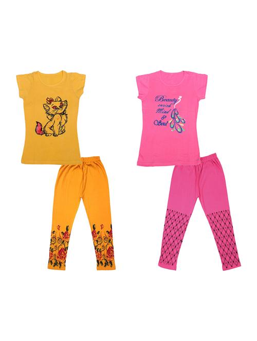 girls full lenght twin set combo - 19821439 - Very Small Image - 1