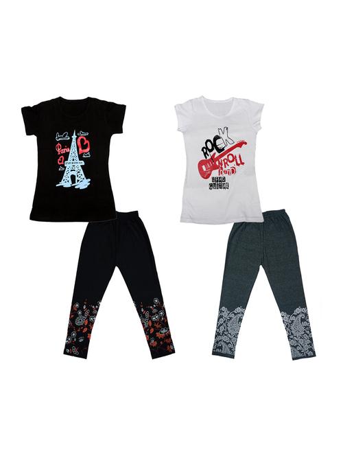 girls full lenght twin set combo - 19821461 - Very Small Image - 1