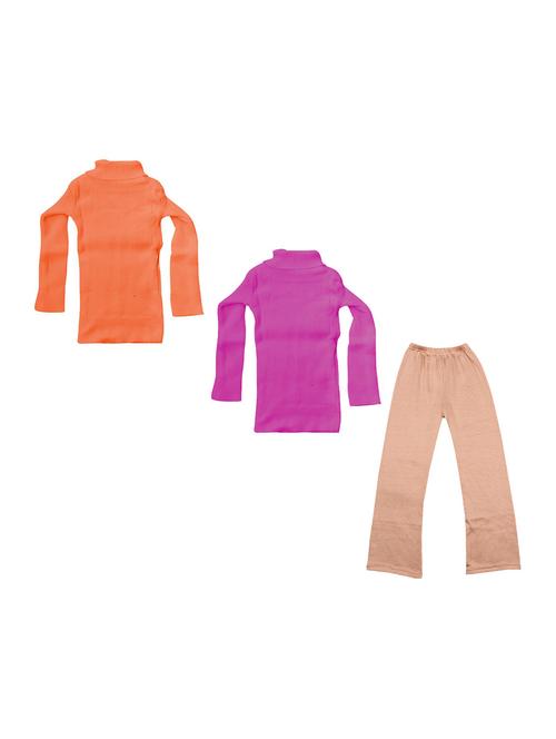 girls full lenght twin set combo - 19821533 - Very Small Image - 1