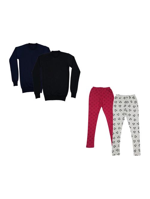 girls full lenght twin set combo - 19821668 - Very Small Image - 1