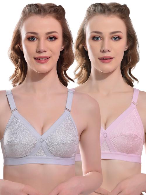 multi colored cotton tshirt bra - 19821694 - Very Small Image - 1