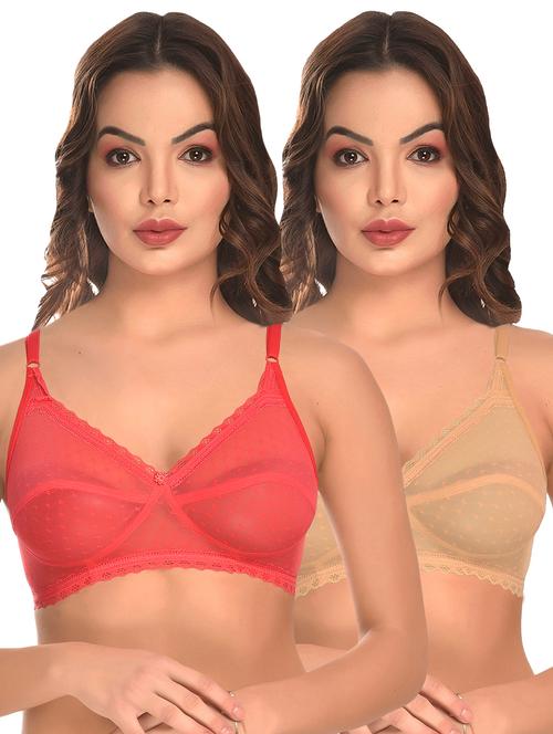 multi colored net tshirt bra - 19821703 - Very Small Image - 1