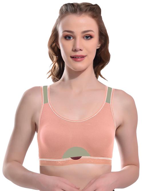 multi colored cotton sports bra - 19821711 - Very Small Image - 1