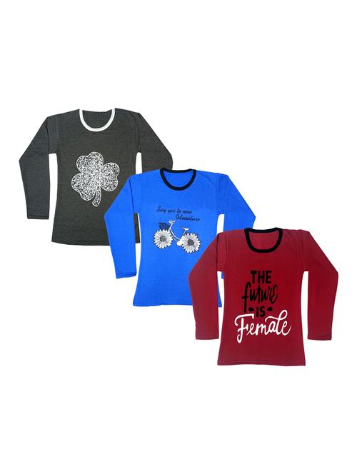 girls pack of 3 regular tee - 19821859 - Very Small Image - 1