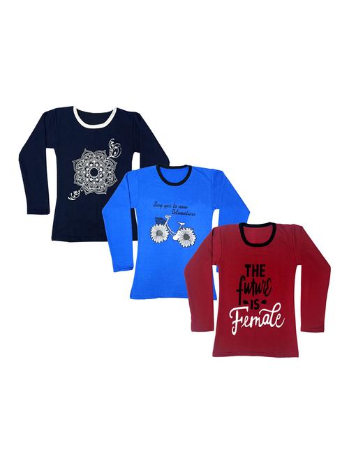 girls pack of 3 regular tee - 19821861 - Very Small Image - 1