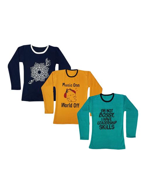 girls pack of 3 regular tee - 19821879 - Very Small Image - 1