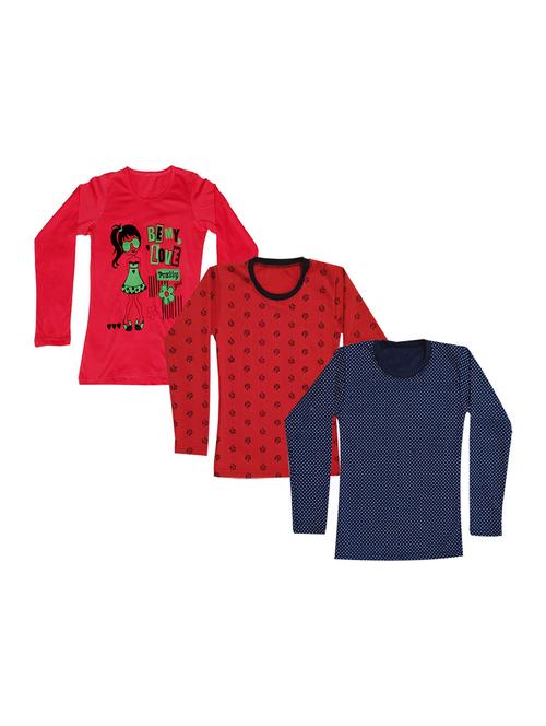 girls pack of 3 regular tee - 19821908 - Very Small Image - 1