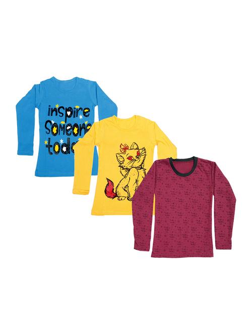 girls pack of 3 regular tee - 19821924 - Very Small Image - 1