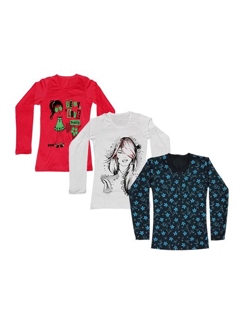 girls pack of 3 regular tee - 19821935 - Very Small Image - 1
