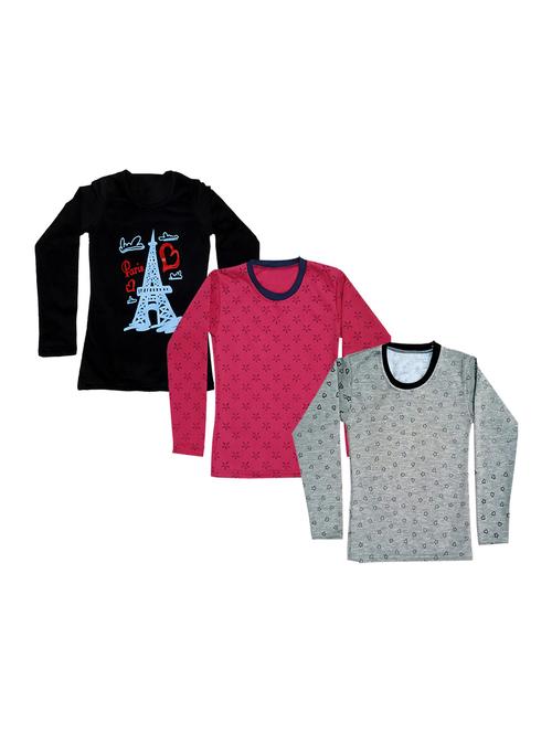 girls pack of 3 regular tee - 19822011 - Very Small Image - 1