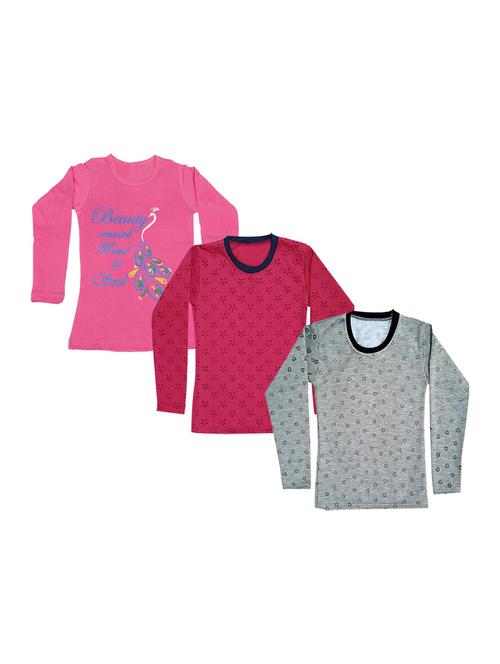girls pack of 3 regular tee - 19822014 - Very Small Image - 1