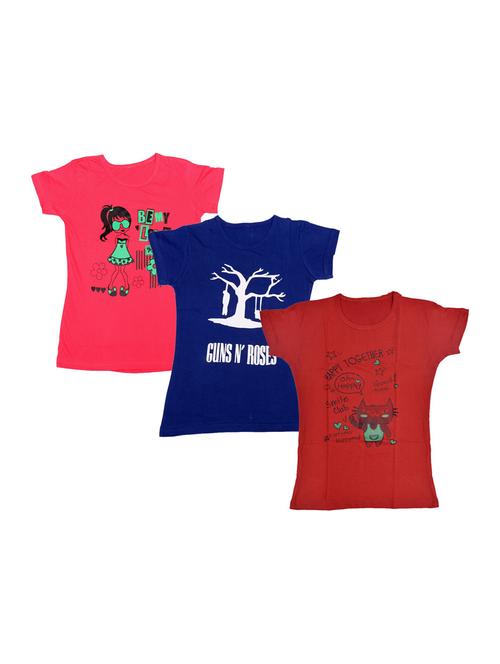 girls pack of 3 regular tees - 19822090 - Very Small Image - 1