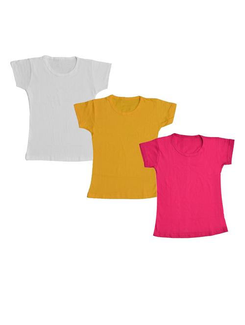 girls pack of 3 regular tees - 19822128 - Very Small Image - 1