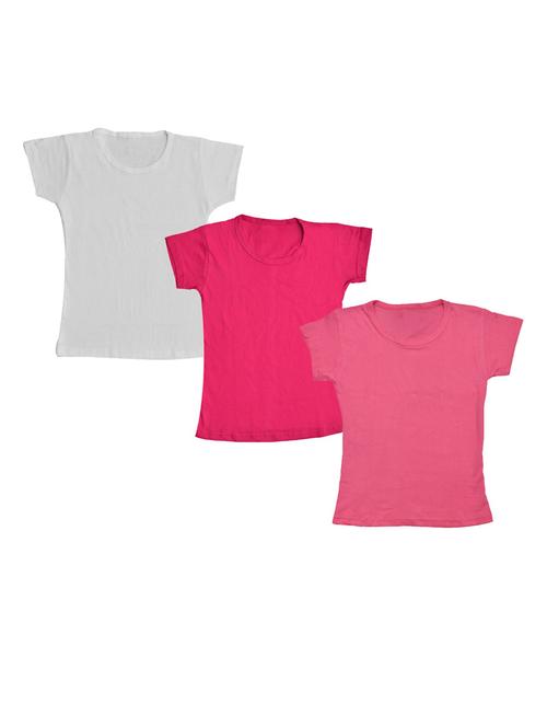 girls pack of 3 regular tees - 19822137 - Very Small Image - 1