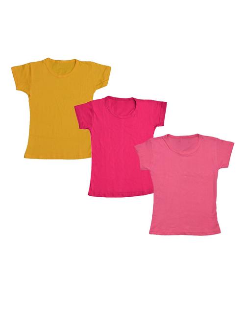 girls pack of 3 regular tees - 19822144 - Very Small Image - 1