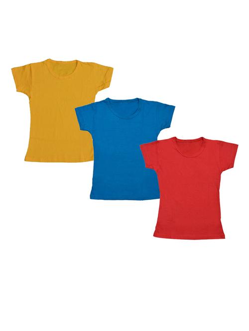 girls pack of 3 regular tees - 19822167 - Very Small Image - 1