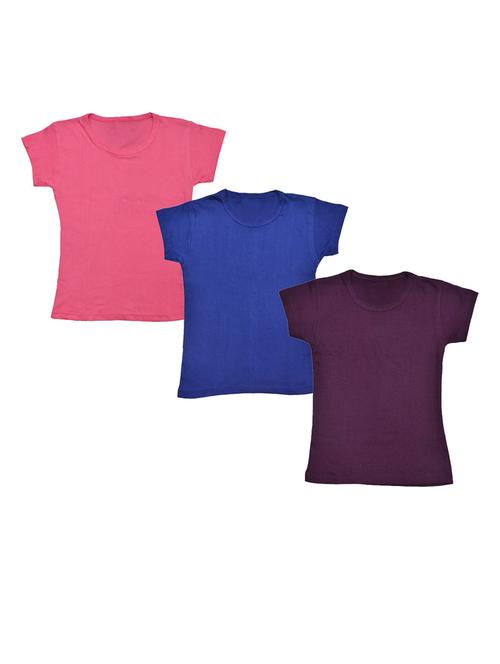 girls pack of 3 regular tees - 19822217 - Very Small Image - 1